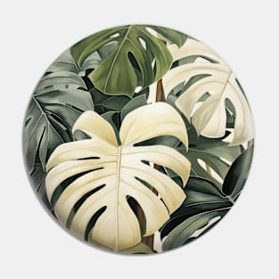 Painting of Monstera Leaves Pin