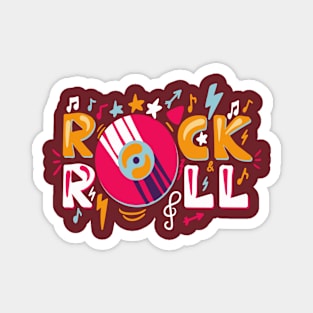 Retro Rock N Roll Magnet