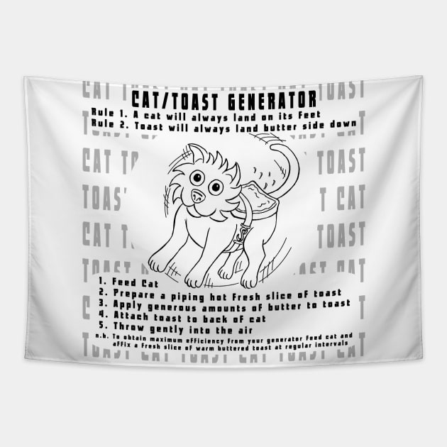 Cat/Toast Generator Tapestry by Kerchow