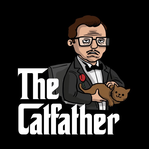 The Catfather - Fathers Day Gifts For Dad - Cats Lovers - Animal Lover – Parody Movies - Funny Cat Owner by andreperez87