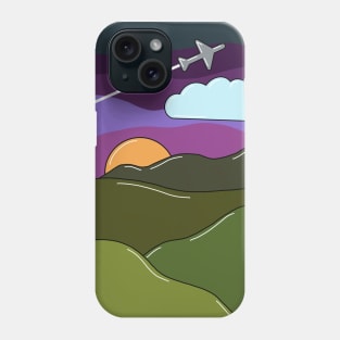 Flying High Over the Hills Phone Case