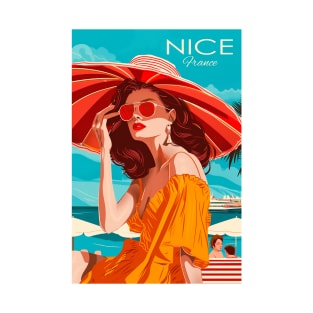 Nice, France, Vintage Travel Poster T-Shirt