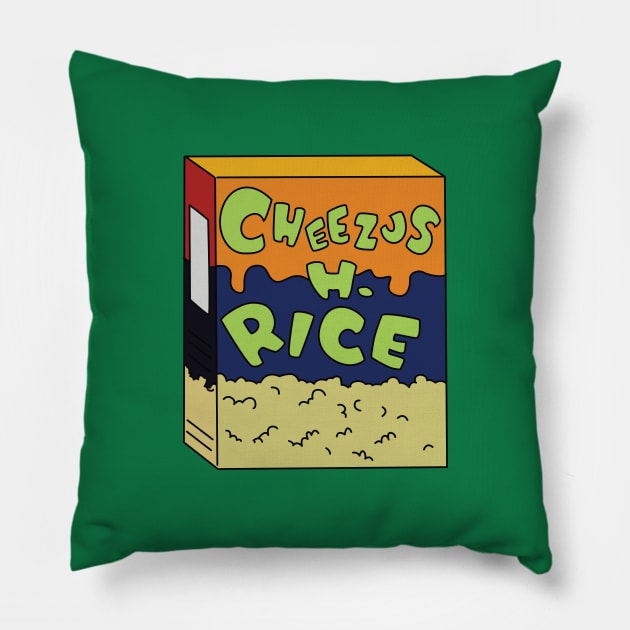 Cheezus H. Rice Pillow by saintpetty