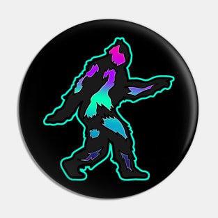 colorful sasquatch Pin