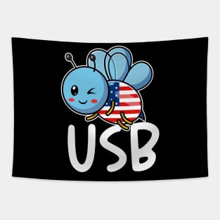 USB Design, American Bee Tapestry