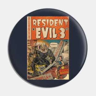 Resident Evil 3 fan art comic book cover Pin