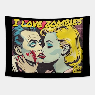 i love zombies Tapestry