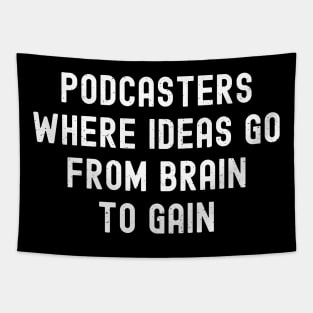 Podcasters Where Ideas Go from Brain to Gain Tapestry