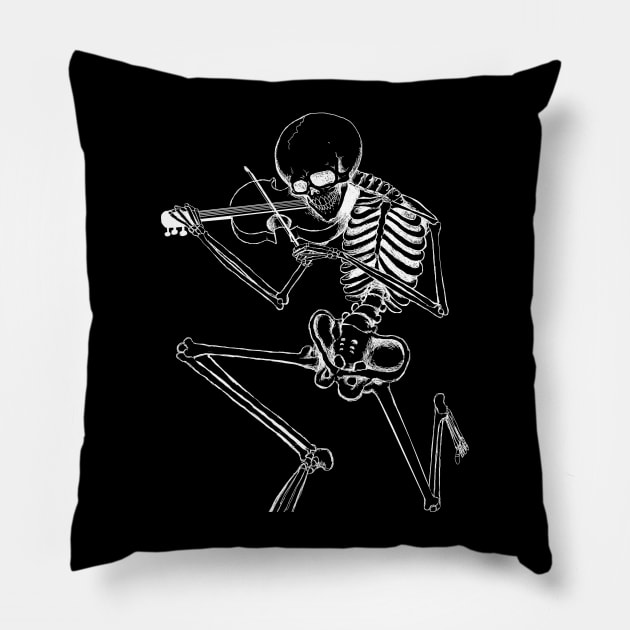 Skeleton Pillow by lucamendieta