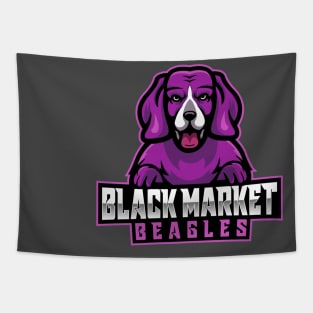 Black Market Beagles Tapestry