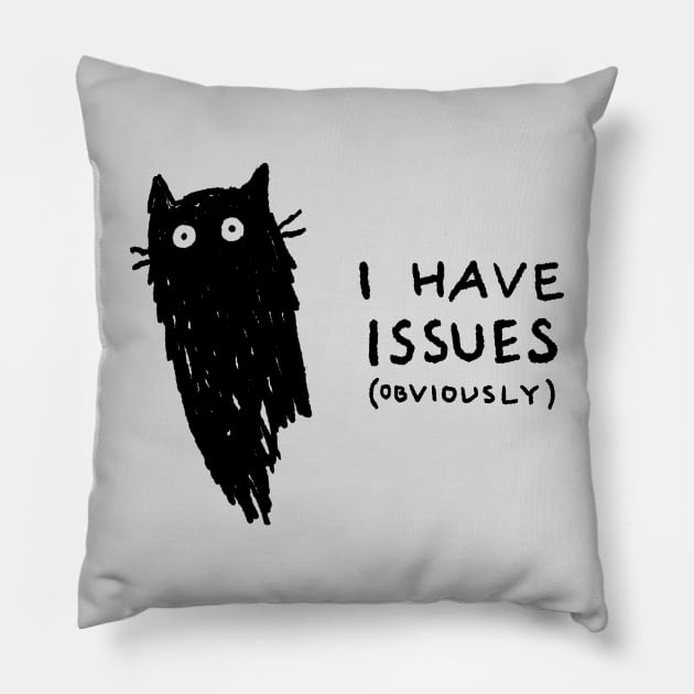 I have issues (obviously) Pillow by FoxShiver