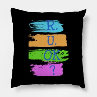 r u ok | are you ok | ru ok Pillow