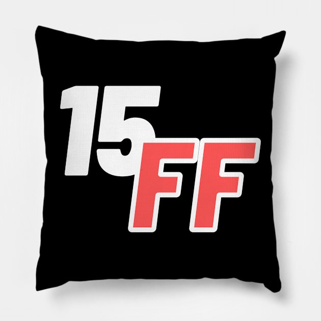 Black, White and Red, Game Term 15 ff and Typographic Pillow by ACH PAINT