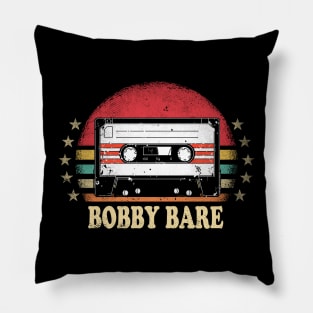 Great Gift For Bobby Name Retro Styles Color 70s 80s 90s Pillow