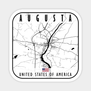 Augusta Map USA Magnet