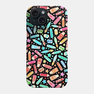 Rainbow Stationary and Art Supplies - Black Phone Case