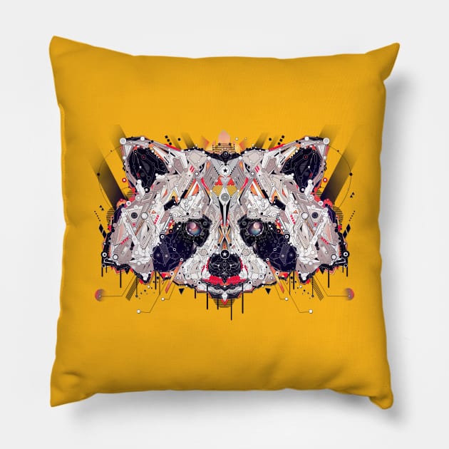 racoon copie Pillow by yoaz