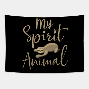SPirit animal Sloth Tapestry