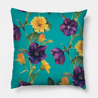 blue spring Pillow