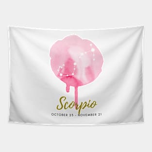 Scorpio Zodiac Artprint Illustration Poster Drawing Art Print Constellation Astrology Tapestry