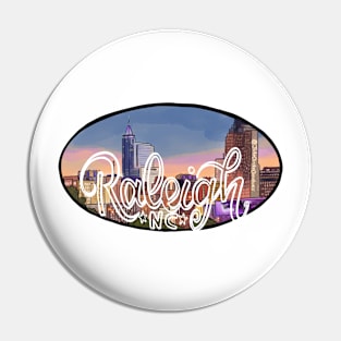 Raleigh NC Skyline Pin