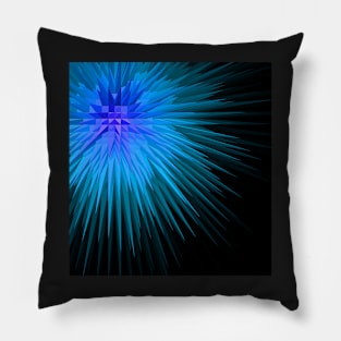 Abstract blue solar Pillow