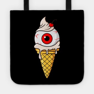 eyeball ice cream cone Tote