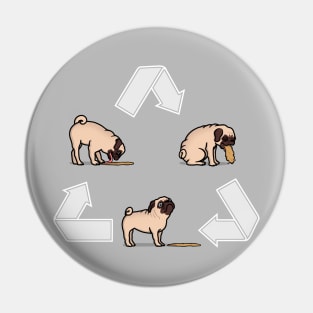 The Cycle of the Pug! Pin