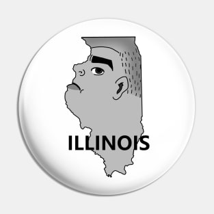 A funny map of Illinois 2 Pin