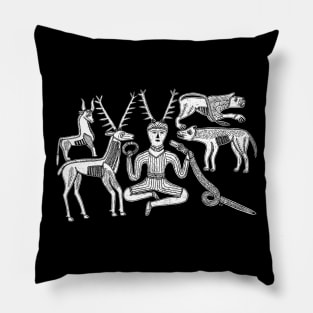 God Cernunnos and Animals from the Gundestrup Cauldron Pillow