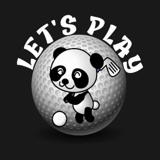 Golfer Panda Lover T-Shirt