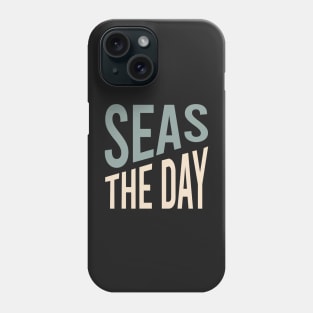 Funny Boater Pun Seas the Day Phone Case