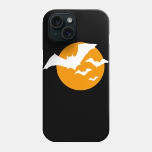 Halloween Moon Scary Bats Phone Case