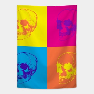 pop art skull Tapestry