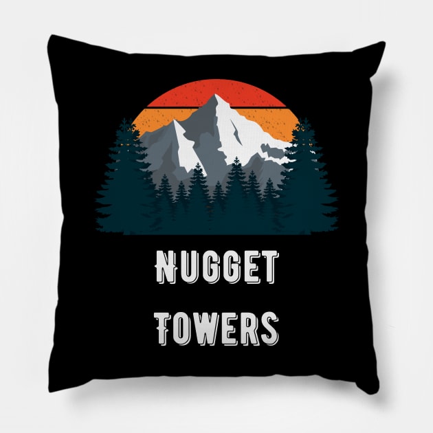 Nugget Towers Pillow by Canada Cities