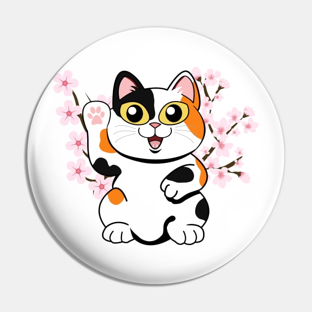 Hi There Calico Cat Pin by leBoosh-Designs