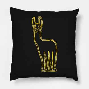 Grunge Tribal Llama Pillow