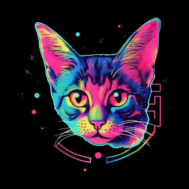 Technicolor kitten by Impy