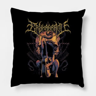 Erykah Badu Black Metal Pillow