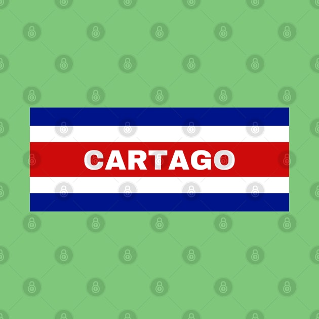 Cartago City in Costa Rican Flag Colors by aybe7elf