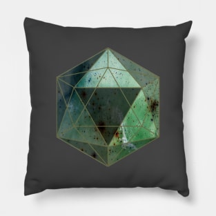 Starred sky geometry concept: a crystal heart Pillow