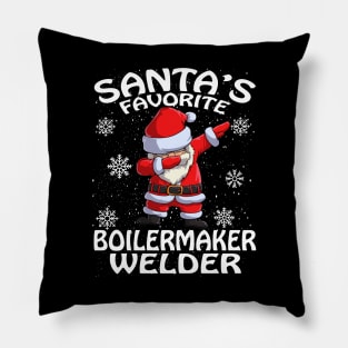 Santas Favorite Boilermaker Welder Christmas Pillow