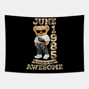 39 Years Of Being Awesome June 1985 Cool 39Th Birthday Tapestry