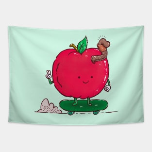 Apple Skater Tapestry