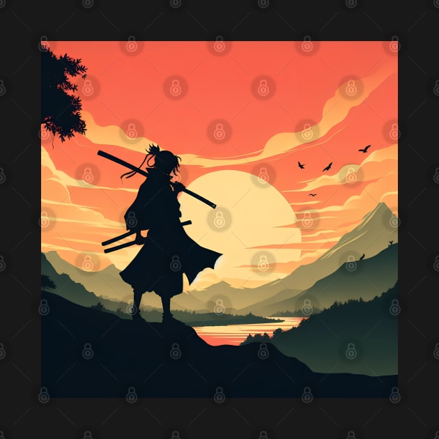 Samurai Silhouette #3 by kreasioncom