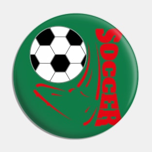 Soccer Foot - Red Pin