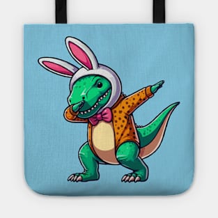 Dabbing T Rex Dinosaur Bunny Tote