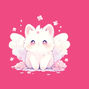 Magical Kawaii Cute Anime Angel Cat T-Shirt