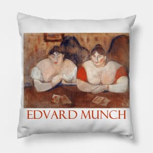 Rose and Ammelie by Edvard Munch Pillow