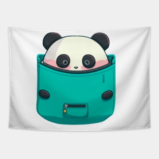 PANDA cute kawaii, t-shirt. Tapestry